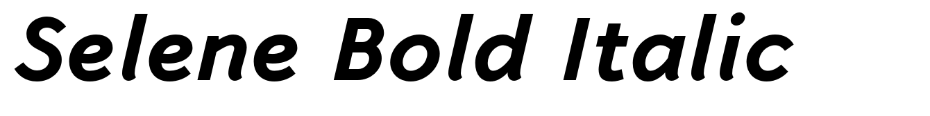 Selene Bold Italic